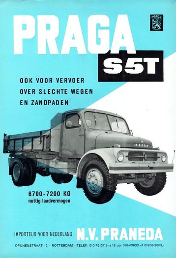 Folder Praga S5T (Tsjechische vrachtwagen - ca.1964) beschikbaar voor biedingen