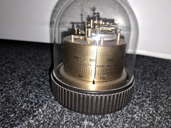Barigo Weerstation met Glazen Stolp, Antiek en Kunst, Antiek | Glas en Kristal, Ophalen of Verzenden