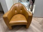 Leolux carabas fauteuil, oaker geel, Huis en Inrichting, Ophalen, Zo goed als nieuw