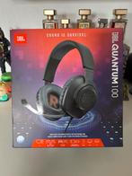 JBL QUANTUM 100 ZWART, Computers en Software, Headsets, Ophalen of Verzenden, Zo goed als nieuw