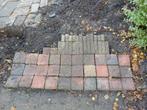 30 vierkante stenen en enkele waaltjes + overige tegels, Ophalen, Gebruikt, Overige typen, Minder dan 5 m²