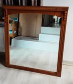 Geloogd grenen spiegel 90cmx105cm, Ophalen, Gebruikt, Rechthoekig