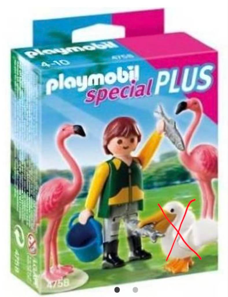 Playmobil 4758 - Dierenverzorger met Flamingo's, Ophalen of Verzenden