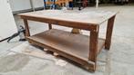 Werkbank, hout met onderplank, Ophalen, Gebruikt, 170 cm of meer