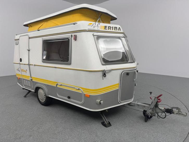 Eriba touring puck L Voortent <750 kg GEEN eigen kenteken., Caravans en Kamperen, Caravans, Bedrijf, tot en met 2, Overige, Eriba