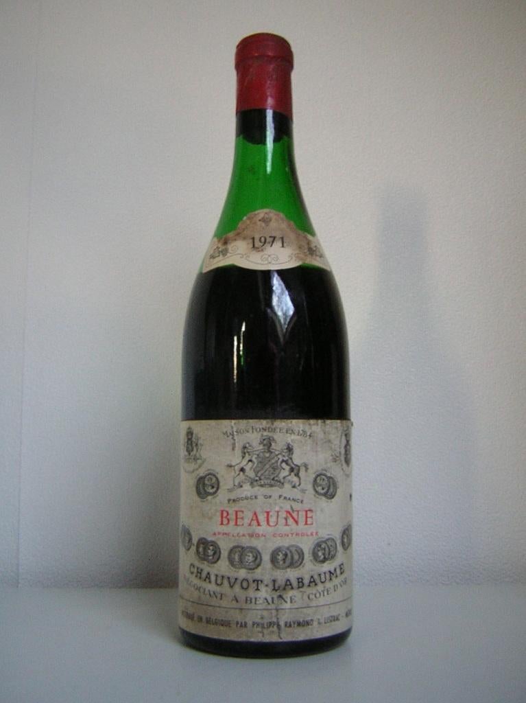 wijn 1971 Bourgogne Beaune 55 Jaar. Van 49 euro voor 39 euro, Frankrijk, Nieuw, Ophalen of Verzenden, Rode wijn