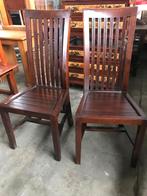 Houten stoelen (2 stuks), Ophalen, Twee, Bruin, Klassiek