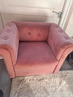 Velvet roze kinderstoel - 47x40x56cm, Ophalen, Zo goed als nieuw, Overige typen