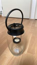 Windlicht, Huis en Inrichting, Woonaccessoires | Kandelaars en Kaarsen, Ophalen, 25 tot 50 cm, Zwart, Zo goed als nieuw