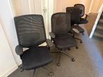 Doe en leuk bod! 4 Vitra Meda bureaustoelen - gebruikt, Huis en Inrichting, Ophalen, Zo goed als nieuw, Zwart