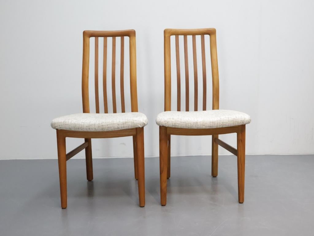 Schou Andersen | Vintage Eetkamerstoelen | Set van 2, Ophalen, Twee, ., Wit