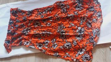 Oranje strapless maxi jurk maat XXL beschikbaar voor biedingen