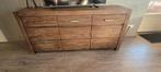 Teakhouten dressoir "Lava grijs", 150 tot 200 cm, Teakhout, Ophalen of Verzenden, 25 tot 50 cm