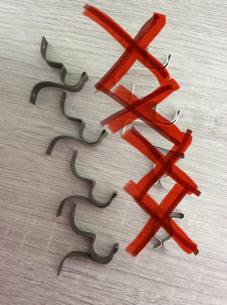 Beugels gordijnroede (4x koper), Huis en Inrichting, Stoffering | Gordijnen en Lamellen, Gebruikt, Ophalen of Verzenden