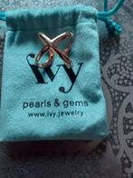 Ivy Ring - Rosé Goud - Maat 18, Sieraden, Tassen en Uiterlijk, Ringen, Nieuw, Ophalen of Verzenden, Overige materialen, 18 tot 19