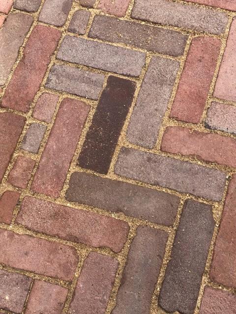 Partij 7 gebakken lingeformaat stanley bont getrommeld, Tuin en Terras, Tegels en Klinkers, Nieuw, Klinkers, Keramiek, Ophalen of Verzenden