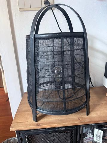 Zwarte houten tafel staande lamp J-line Rya beschikbaar voor biedingen