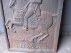 51x70cm Haardplaat paard en ruiter, ook antieke tegels, Zo goed als nieuw, Ophalen
