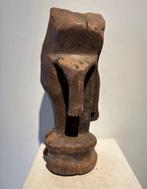Antiek Beeld Hout-Figuur Legaal Congo 1940-50 + Certificaat, Antiek en Kunst, Kunst | Niet-Westerse kunst, Ophalen of Verzenden