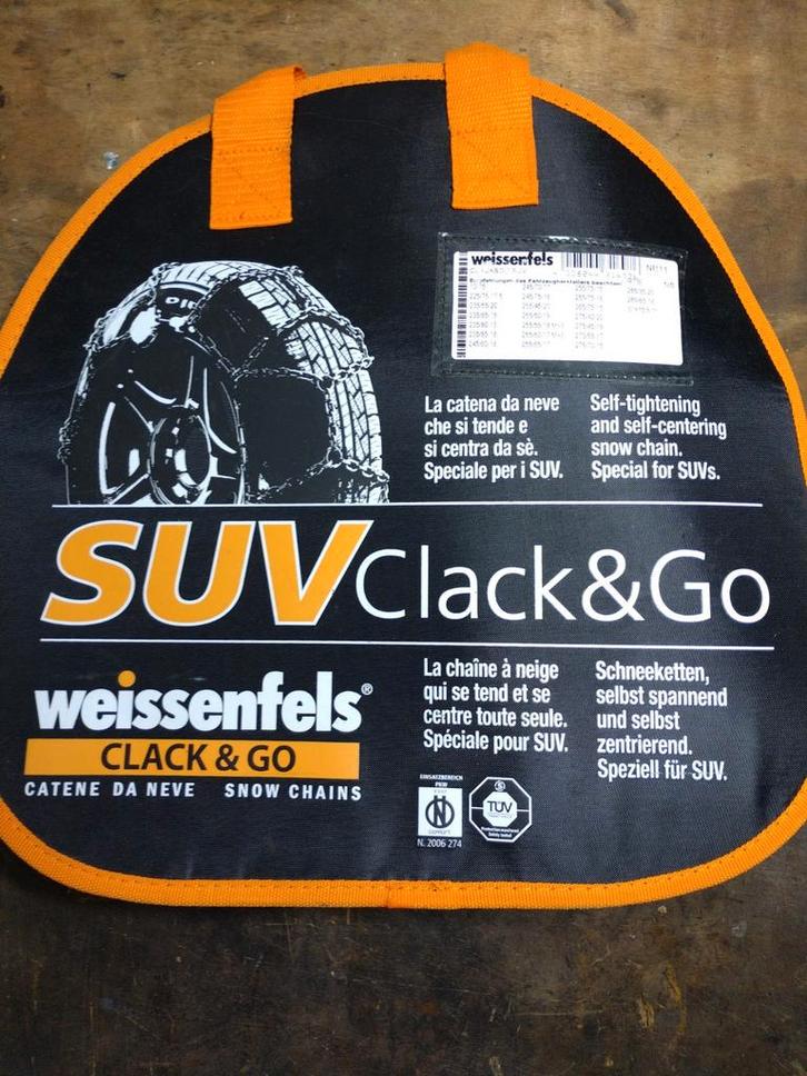 Weissenfels SUV Clack&Go Sneeuwkettingen, Auto diversen, Sneeuwkettingen, Nieuw, Ophalen of Verzenden