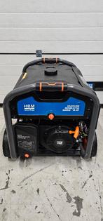 HBM 7500W Aggregaat - Generator 400/230/12 Volt Benzine., Elektrisch startend, Benzine, Ophalen of Verzenden, Zo goed als nieuw