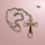 Vintage ketting van Sarah Coventry goudkleurig kruisje, Sieraden, Tassen en Uiterlijk, Antieke sieraden, Ophalen of Verzenden