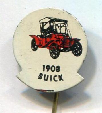 1908 Buick rood op blik oldtimer auto speldje ( A_137 ) beschikbaar voor biedingen