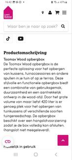 Opbergbox/kussenbox, Ophalen, Nieuw