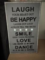 Canvas met tekst en verlichting 67x40, Ophalen of Verzenden, Zo goed als nieuw