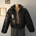 H&M glanzend jasje en bomberjack bomberjack, H&M, Verzenden, Zwart, Zo goed als nieuw