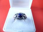 Mooie Zilveren Ring met Lapis Lazuli - maat 17,5 - 17 3/4, Verzenden, Zilver, Ring, Met edelsteen