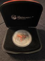 Lunar II year of the horse 2014, gekleurd - Perth Mint, Ophalen of Verzenden, Losse munt, Zilver