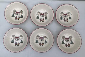 Wedgwood Windsor Christmas 6 compote/schaaltjes -Zgan  beschikbaar voor biedingen