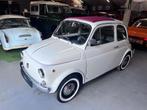 Fiat 500 Lusso 1972 oldtimer, Auto's, Achterwielaandrijving, Gebruikt, Wit, Handgeschakeld