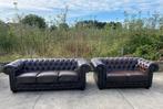 Chesterfield 3 + 2 Zits!!!, Ophalen of Verzenden, Gebruikt, 75 tot 100 cm