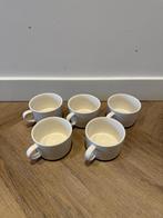 ZGAN 5x Hema Chicago new bone wit 330ml koffie beker kop set, Overige typen, Ophalen of Verzenden, Zo goed als nieuw, Overige stijlen