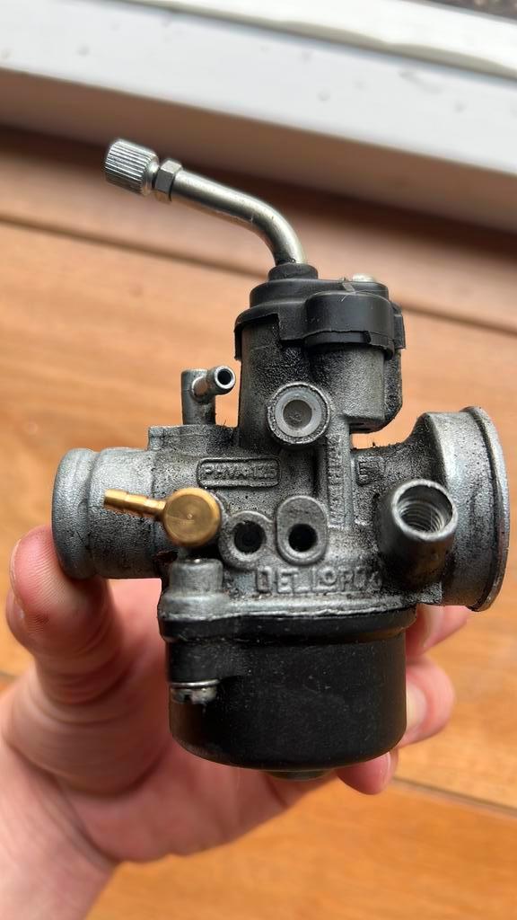 Dellorto 17,5 compleet, Fietsen en Brommers, Brommeronderdelen | Algemeen, Zo goed als nieuw, Carburateur, Ophalen of Verzenden