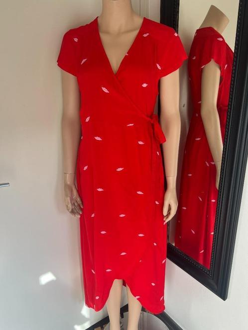 FABIENNE CHAPOT   mooie jurk  MAAT 36   ALS NIEUW, Kleding | Dames, Jurken, Zo goed als nieuw, Maat 36 (S), Rood, Knielengte, Ophalen of Verzenden
