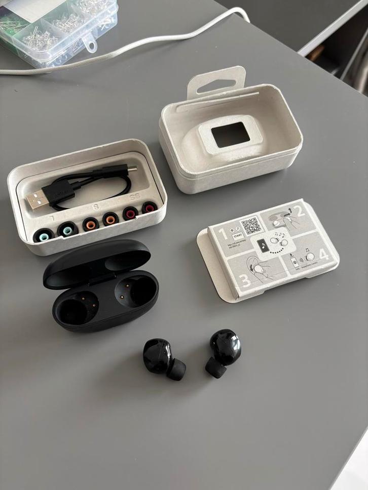 Sony WF-1000XM5 Zwart - Garantie tot Jan 2027, Audio, Tv en Foto, Koptelefoons, Zo goed als nieuw, Sony, Draadloos, Ophalen of Verzenden