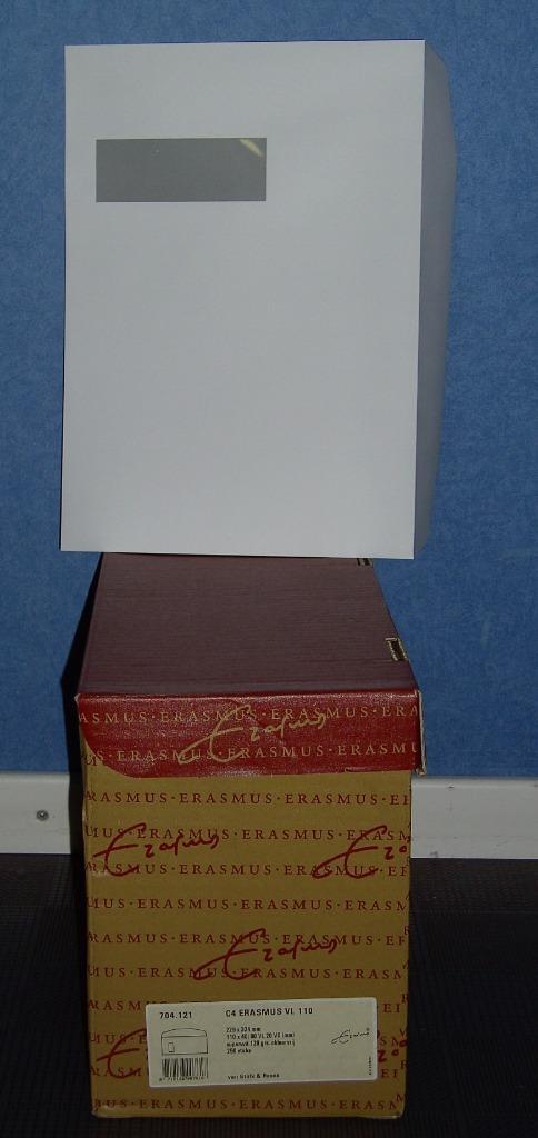 ENVELOPPEN A4 MET VENSTER ERASMUS 250 STUKS SUPER VOORDELIG!, Diversen, Papierwaren, Nieuw, Ophalen of Verzenden