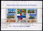 Nederlandse Antillen 746 Brazilië blok 1983, Verzenden, Gestempeld