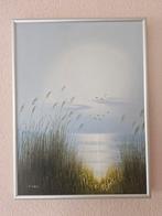 Zonsondergang Schilderij C. Engel - 46x60, Ophalen of Verzenden