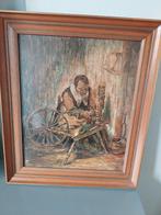 Nic. Maes replica, Spinster, postzegelkunst, Antiek en Kunst, Ophalen of Verzenden