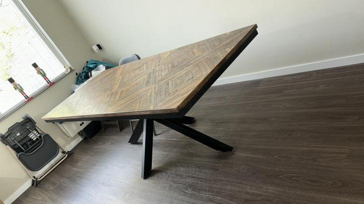 Prachtige eettafel 220x90 moet weg!!, Huis en Inrichting, Tafels | Eettafels, Zo goed als nieuw, 50 tot 100 cm, 200 cm of meer