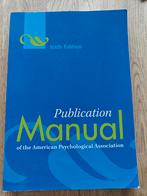 Publication manual of the American Psychological Association, Ophalen of Verzenden, Zo goed als nieuw, WO