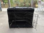 Honden bench - opvouwbaar - 2 deuren - incl. hoes, Dieren en Toebehoren, Ophalen, Zo goed als nieuw