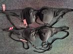 2x zwarte bikini, top 70D, broekje L, Hunkemöller!, Kleding | Dames, Badmode en Zwemkleding, Ophalen of Verzenden, Nieuw, Zwart