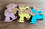 Houten puzzel beren, Ophalen, 2 tot 4 jaar, 10 tot 50 stukjes, Zo goed als nieuw