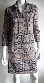 Caroline Biss ; mooi beige jurkje met snake print 36 / 38, Verzenden, Zo goed als nieuw, Maat 36 (S), Handschoenen
