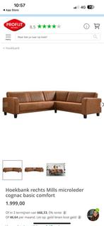 ZGAN Profijtmeubel Hoekbank Mills - Cognac - 255 x 225, Huis en Inrichting, Banken | Bankstellen, 250 tot 300 cm, -, -, Hoekbank